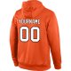 Men's Custom Stitched Orange White-Brown Sports Pullover Sweatshirt Hoodie