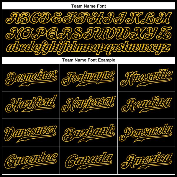 Men's Custom Black Gold Pinstripe Black-Gold Authentic Baseball Jersey