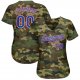 Men's Custom Camo Royal-Red Authentic Baseball Jersey