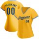 Men's Custom Gold Royal-White Authentic Baseball Jersey