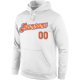 Men's Custom Stitched White Orange-Royal Sports Pullover Sweatshirt Hoodie