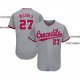 Men's Custom Gray Red-Navy Baseball Jersey