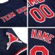 Men's Custom Navy White-Red Authentic Baseball Jersey