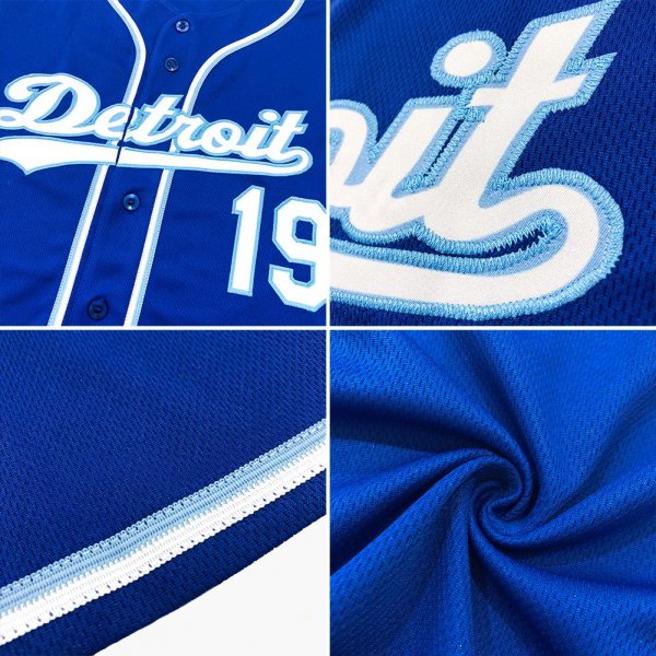 Men's Custom Royal Royal-White Authentic Baseball Jersey