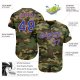 Men's Custom Camo Royal-Red Authentic Baseball Jersey