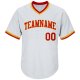 Men's Custom White Red-Gold Authentic Throwback Rib-Knit Baseball Jersey Shirt