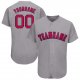 Men's Custom Gray Red-Navy Baseball Jersey